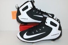 New Nike Alpha Huarache Elite Baseball Cleats Black White (923428-011) Size 15US