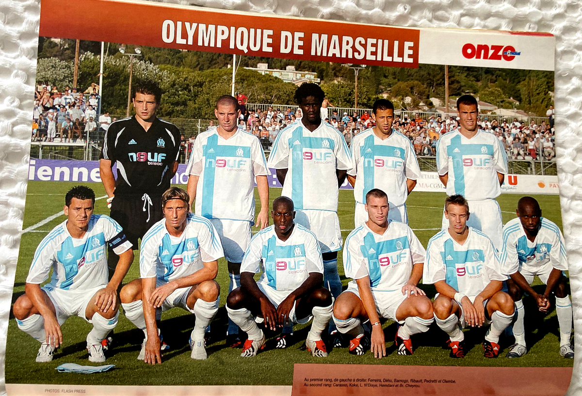 FANION 10*9 CM OLYMPIQUE MARSEILLE OM Vs ROVANIEMI.PS WINNERS CUP 1987-88