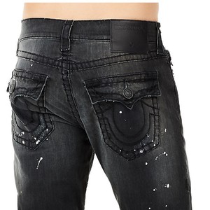 true religion black distressed jeans