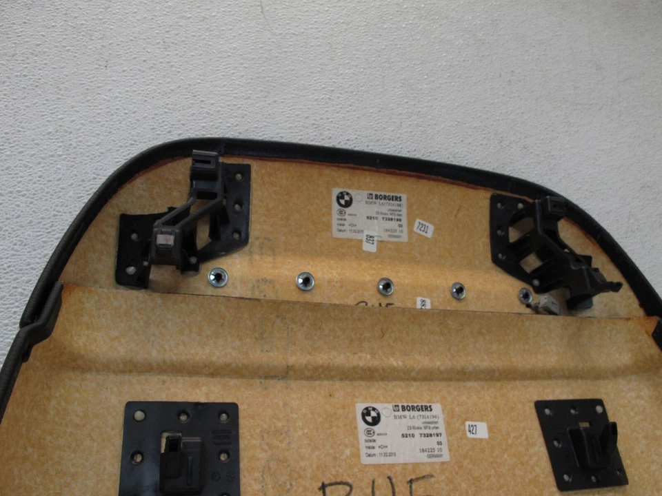 13-15 PANEL DE ALMACENAMIENTO TRASERO ASIENTO BMW F01 F02 750i 740Li OEM 010224BR Foto 4 de 4