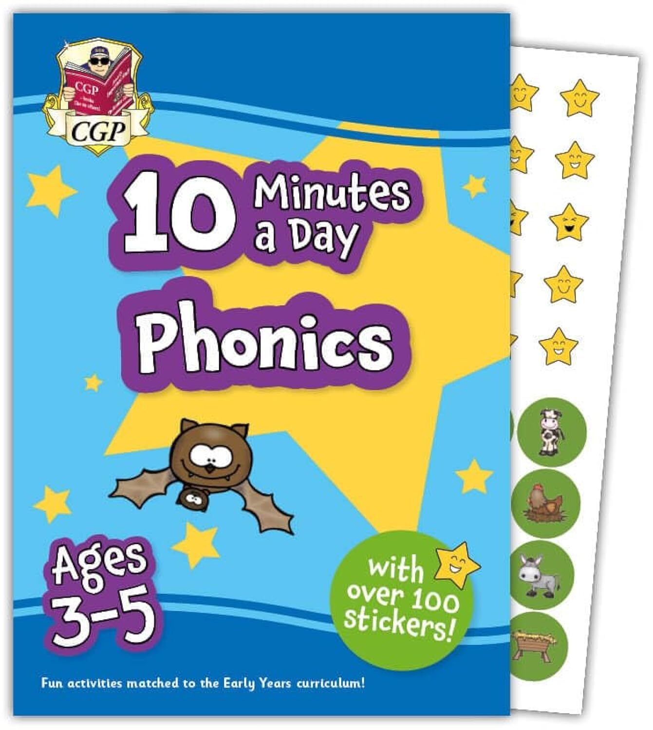 10 Minutes a Day Phonics for Ages 3-5 (with over 100 stickers... - - Image 2
