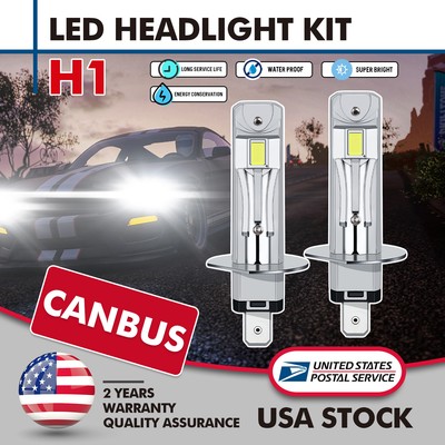 4× CANBUS H1 LED Headlight Bulb Kit Super Bright White For Audi TT Quattro 00-06