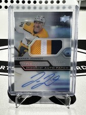 2020-21 Upper Deck Premier Tanner Jeannot Rookie Auto Patch /249