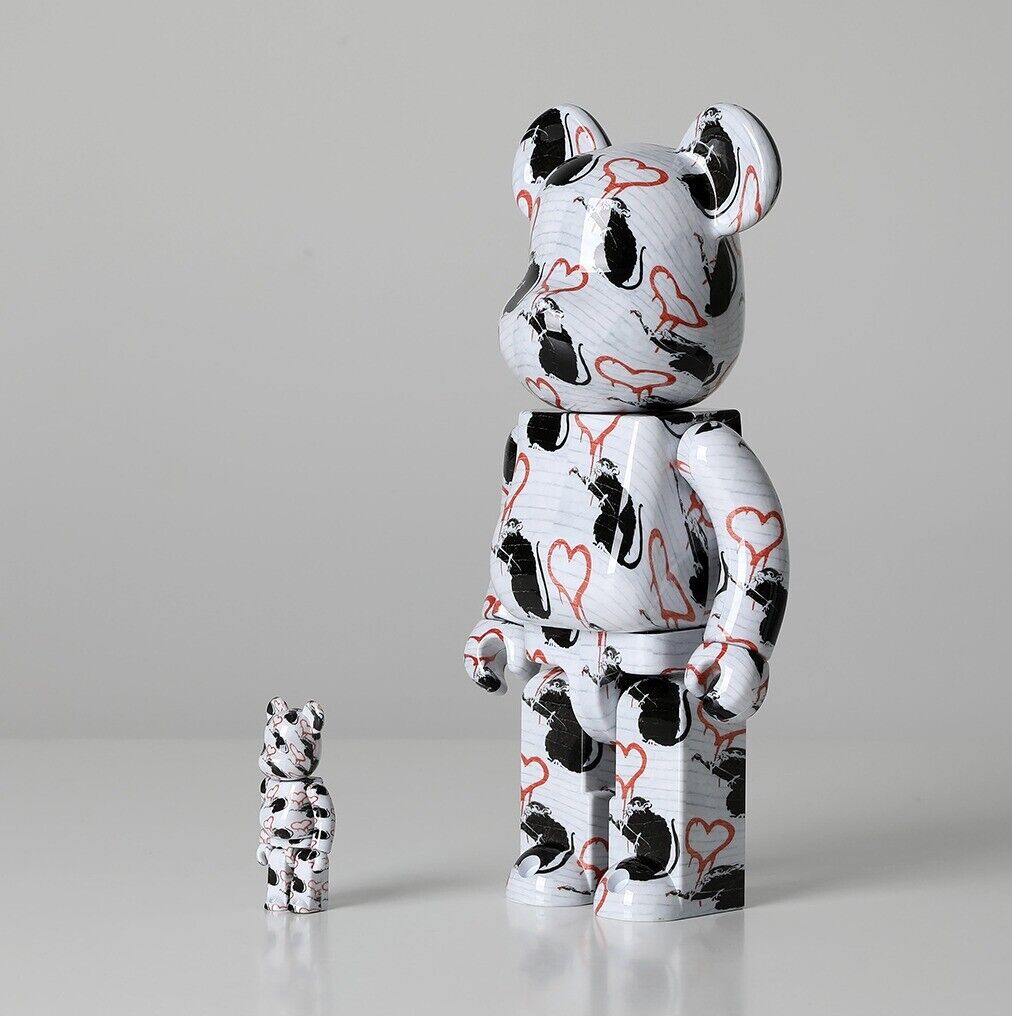 Medicom Toy BE@RBRICK Bearbrick 400% + 100% LOVE RAT Medicom Toy BE@RBRICK Bearbrick 400% + 100% LOVE RAT