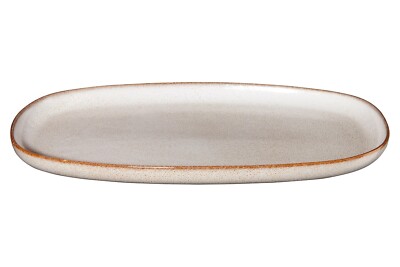 ASA Selection Saisons Servierplatte Serviertablett Steinzeug sandfarben 31x18 cm