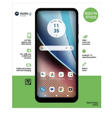 New Blue Cricket Wireless Motorola Moto G Stylus 4G/LTE 2023 128GB 6.5'' Display