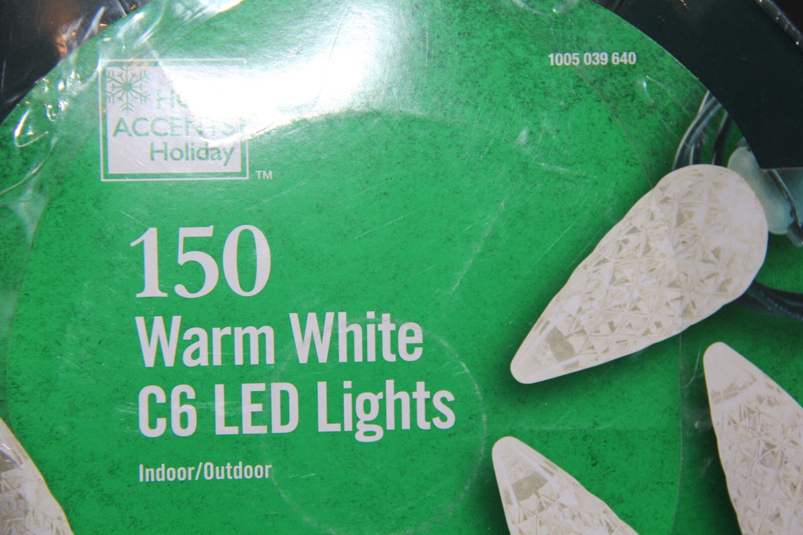 Home Accents Holiday 49.6 ft. 150Light C6 LED Warm White String Lights
