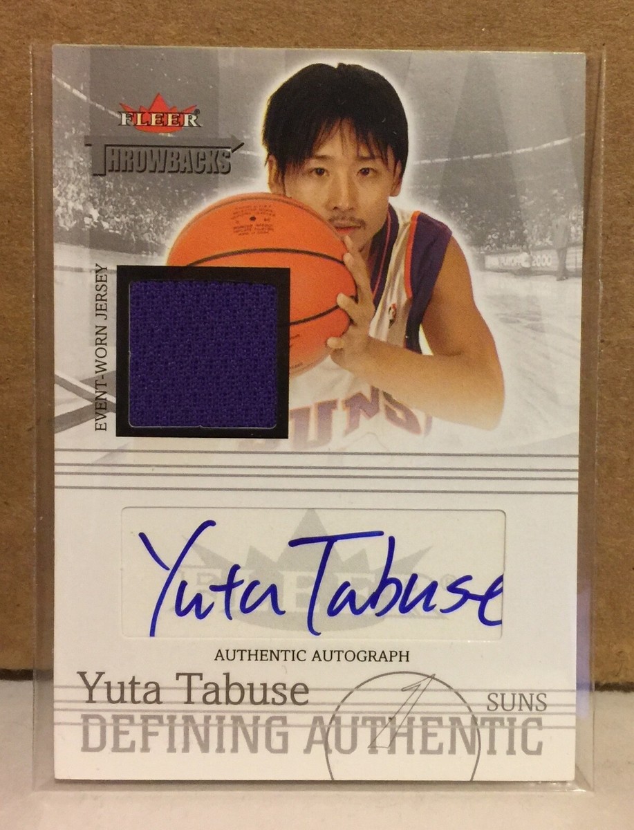 Yuta Tabuse 2004-05 Fleer Throwbacks Rookie FULL Print Autograph 