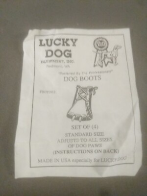 vintage luck dog Leather standard size Dog Boots great shape