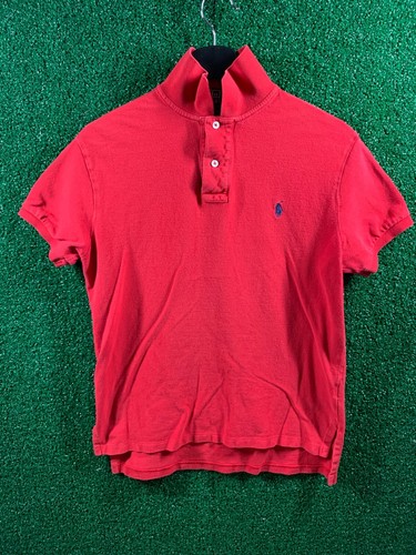 Polo Ralph Lauren Boys' 100% Cotton Blue Pony Polo Shirt Red Size Medium
