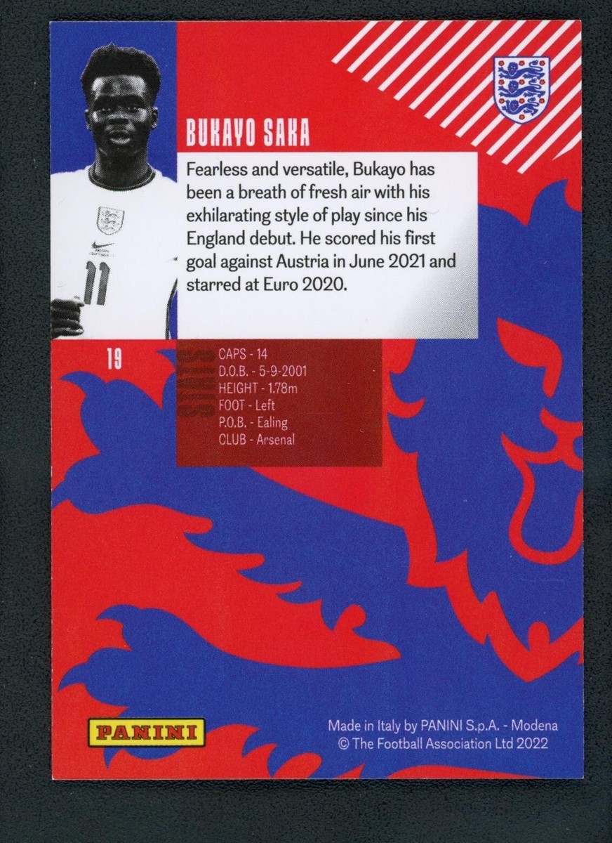 2022 BUKAYO SAKA 187/199 panini men's senior | eBay