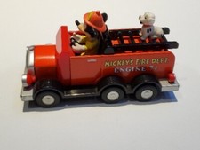 Vintage Mickey's Fire Dept Engine 71 Mickey Mouse Fire Truck Pull Back Toy
