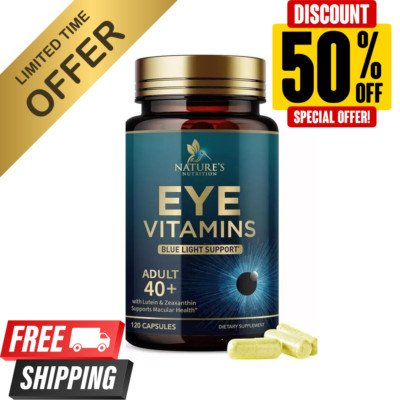 Eye Vitamins & Mineral Supplement, Contains Lutein, Zeaxanthin, Bilberry & Zinc