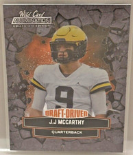 2021 JJ McCarthy Wild Card Alumination Collegiate Edition Draft-Driven Orange