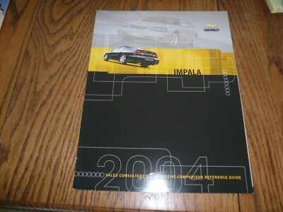 2004 Chevrolet Impala Sales Consultants Reference Guide | eBay