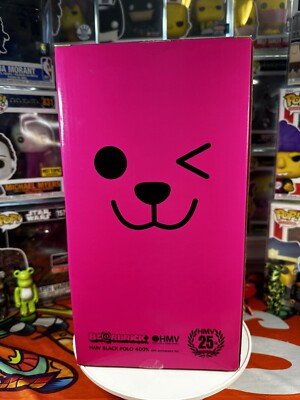 BearBrick Be@rBrick Medicom 400 HMV Pink/Black 25th Anniversary
