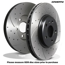 DISCHI FRENO ANTERIORI FORATI SCANALATI 320mm PER AUDI A5 COUPE CABRIOLET SPORTBACK