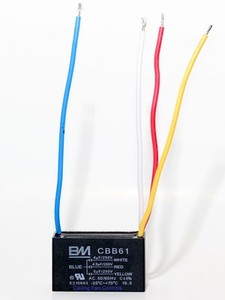 Bm Ceiling Fan Capacitor Cbb61 4uf 4 5uf 5uf 4wire 4 Wire Ebay