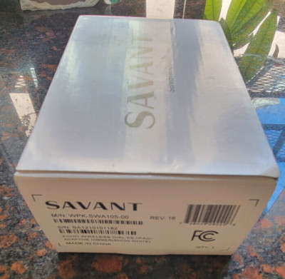 Savant WPK-SWA105-00 Echo Wireless Dial Keypad REV:16 Snow White