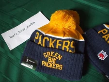 Green Bay Packers Acme New Era knit pom hat beanie NWT OnField AUTHENTIC 2015-16