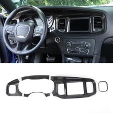 8.4inch Console Dashboard Panel Trim Decor Cover for Dodge Charger 2015+ Carbon