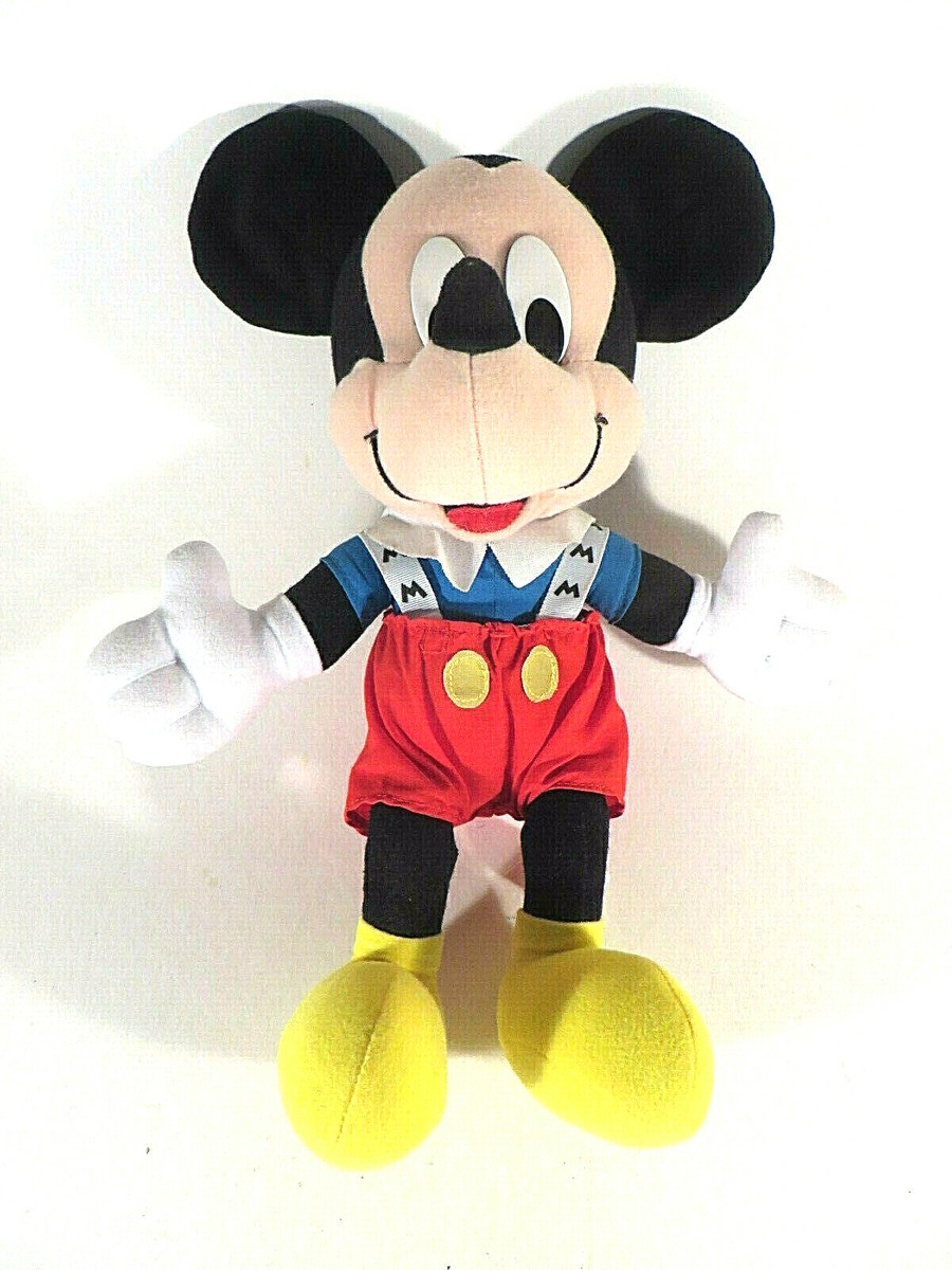 Disney MICKEY MOUSE Stuffed Plush Classic Red Shorts w/Suspenders