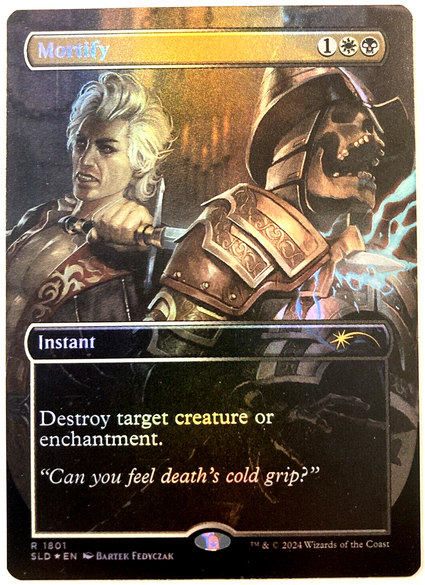 MTG Mortify RAINBOW FOIL Secret Lair x Astarion's Thirst
