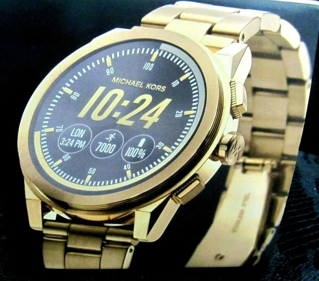 Michael Kors MKT5026 Access Gold Touch Screen Grayson Smartwatch 47mm for sale online | eBay