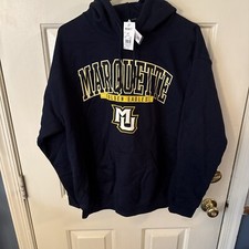 Marquette Golden Eagles Hoodie Mens Medium Navy Sweatshirt