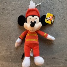 Disney 90 Years of Magic Mouseketeer Mickey Mouse 9" Beanbag Plush NWT Just Play