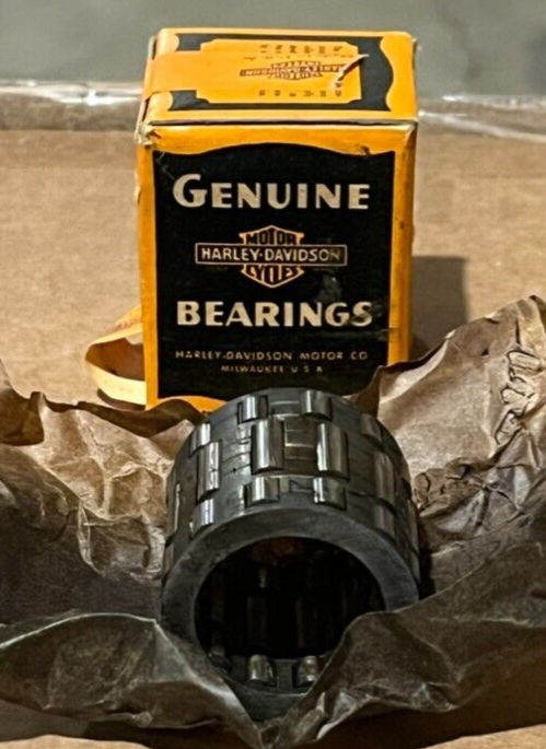 Original Harley Davidson Flathead WLA Rod Bearing w/ Cages Set