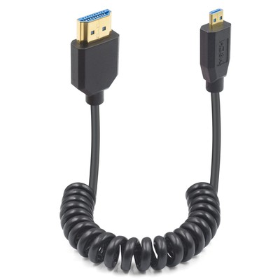Duttek 8K Micro HDMI to Coiled Cable, 48Gbps 2.1... 