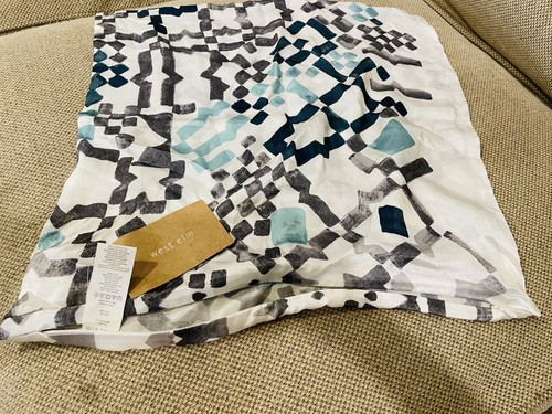 West Elm 100% Silk pillow cover 18x18, NWT