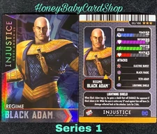 Injustice Arcade Series 1 Out of Print Card 35 Regime Black Adam Holofoil