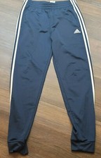 Adidas Navy Blue with White Stripe Athletic Pants Soccer Track Workout 18 20 XL