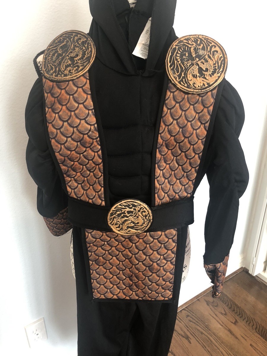 Target Boys Ninja Costume Black & Brown with Hood Size Small | eBay