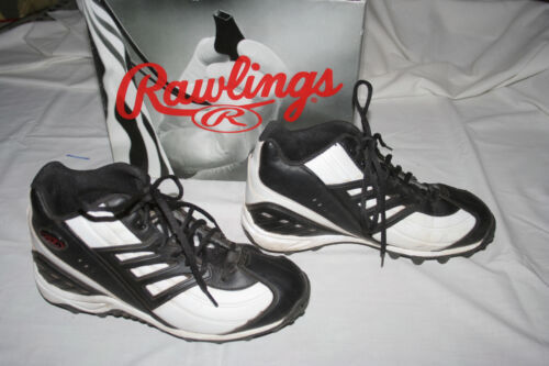 Chaussures Baseball Rawlings TUFF TEK Capture - Noir/Volt - Taille 11 Enfant - Neuves