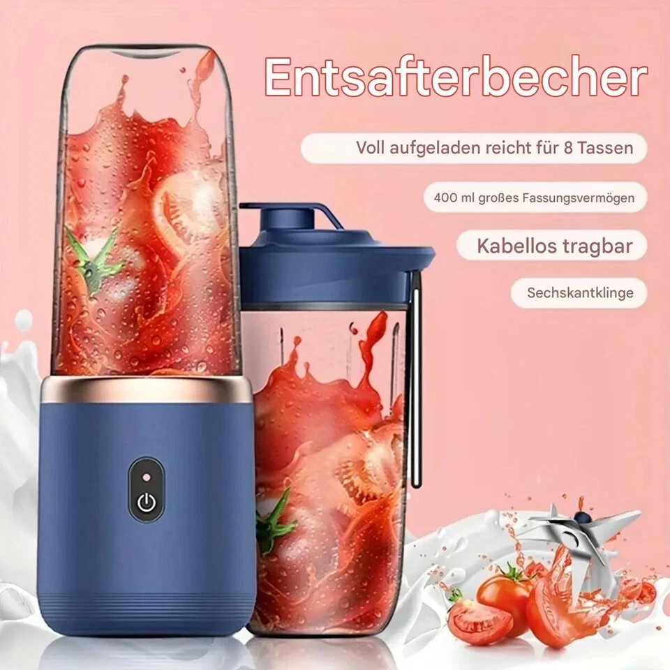 400+400ML STANDMIXER SMOOTHIE MAKER ZERKLEINERER MULTIFUNKTION MIXER MILCHSHAKER