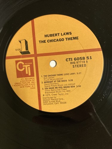 Hubert Laws – The Chicago Theme - CTI Records – CTI 6058 S1 - 1975 - Vinyl LP - Picture 13 of 13
