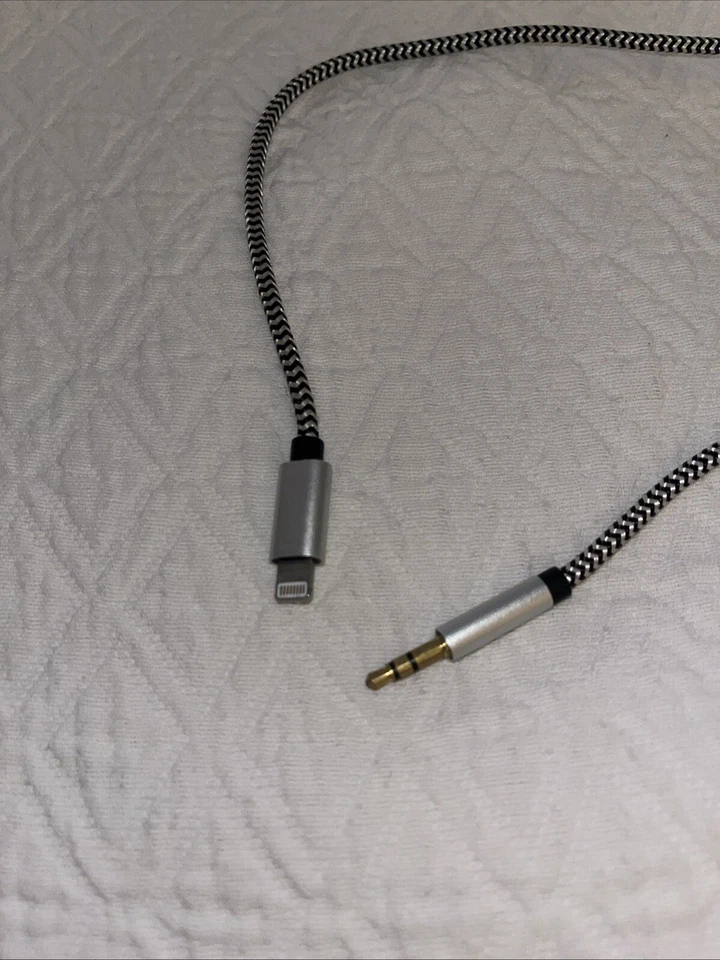 Acorde auxiliar de coche color cebra de 3 pies de largo Foto 2 de 4