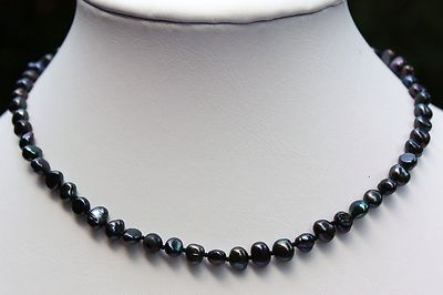 Set De Bijoux Aok1 Avec Perles D'eau Douce, Boucles D'oreilles Et Collier, Sans Boîte