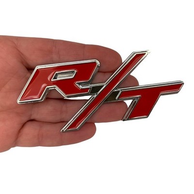 RT Red Silver Chrome Grille Emblem Badge Fits Charger Challenger Durango used