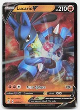 Fusion Strike Lucario V 146/264 NM Holo Pokemon V rara carta Tcg
