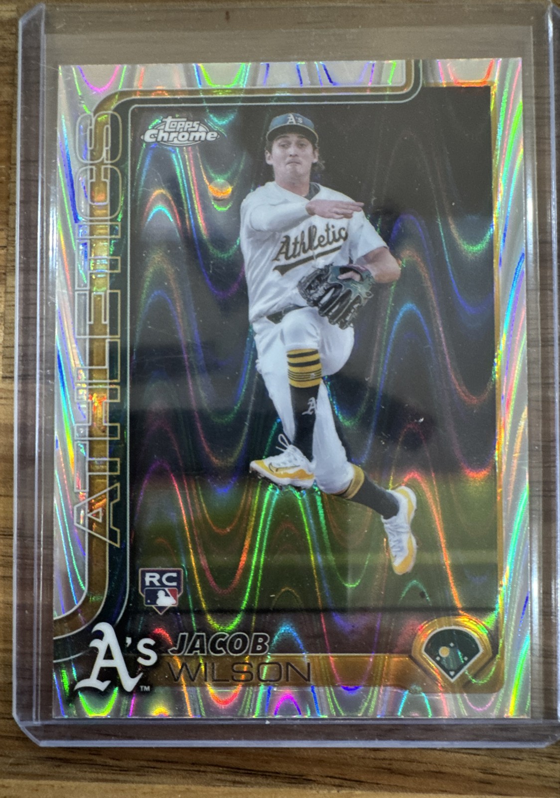 2025 Topps Chrome - Jacob Wilson #96 RayWave Refractor (RC)