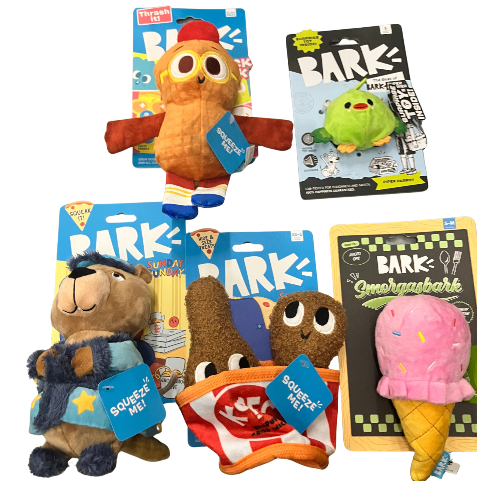 Barkbox 5 Toy Variety Pack BRAND NEW