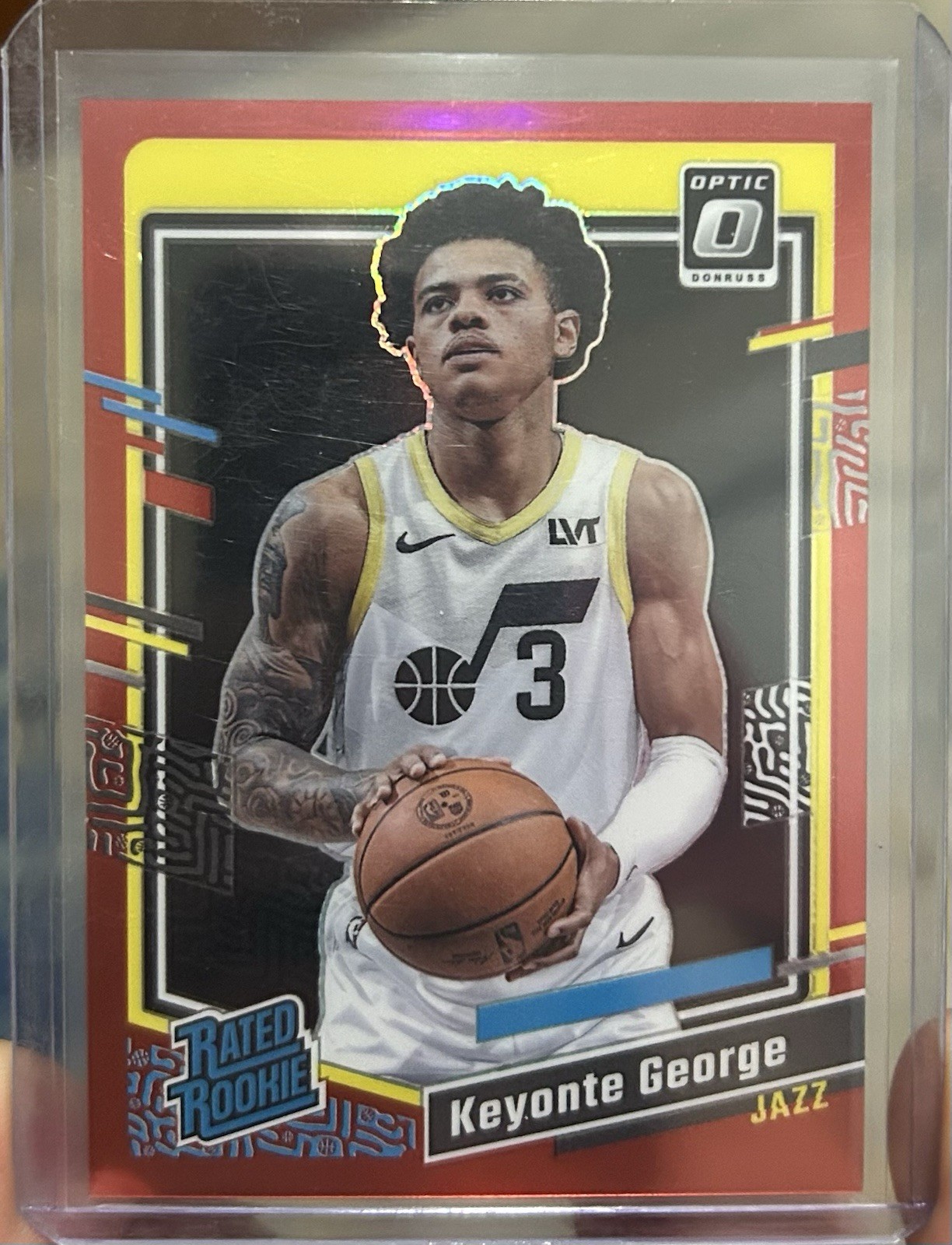 2023-24 Panini Donruss Optic Keyonte George #223 Rated Rookie Red Prizm /99 RC