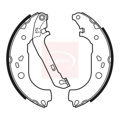 APEC Bremsbackensatz SHU684