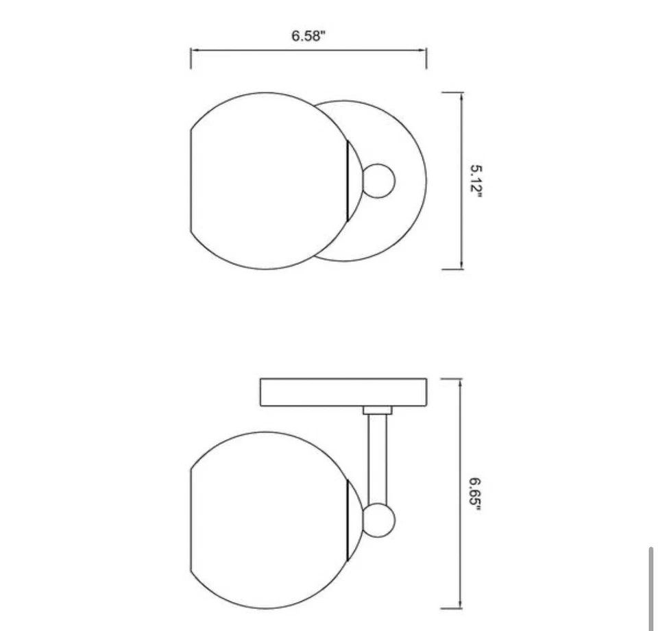Aplique de pared Z-Lite Neoma 1 luz, moderno grabado en oro/ópalo - 1100-1S-MGLD Foto 2 de 3