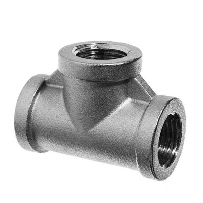 GRAINGER APPROVED  Tee,304 SS,2''Pipe Size,Female BSPT 60VE90