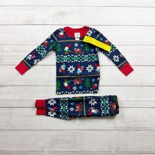 Hanna Andersson Organic Cotton Holiday Pajama Set Gnome Fair Isle Print NWT 2T
